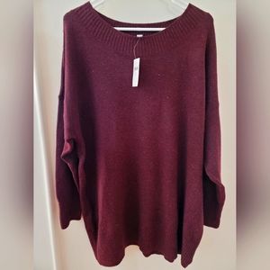 J.Jill Pure Jill Round-neckline Sweater Tunic In Acai Multi Size XL